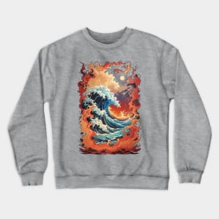 sea waves Crewneck Sweatshirt